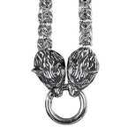 WOLF HEADS NECKLACE