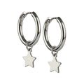 EARRINGS STAR HOOP