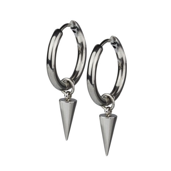 STEEL EARRINGS SPIKE