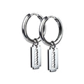 STAINLESS STEEL EARRINGS RAZOR BLADE