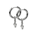 HOOP EARRINGS MUSIC CLEF