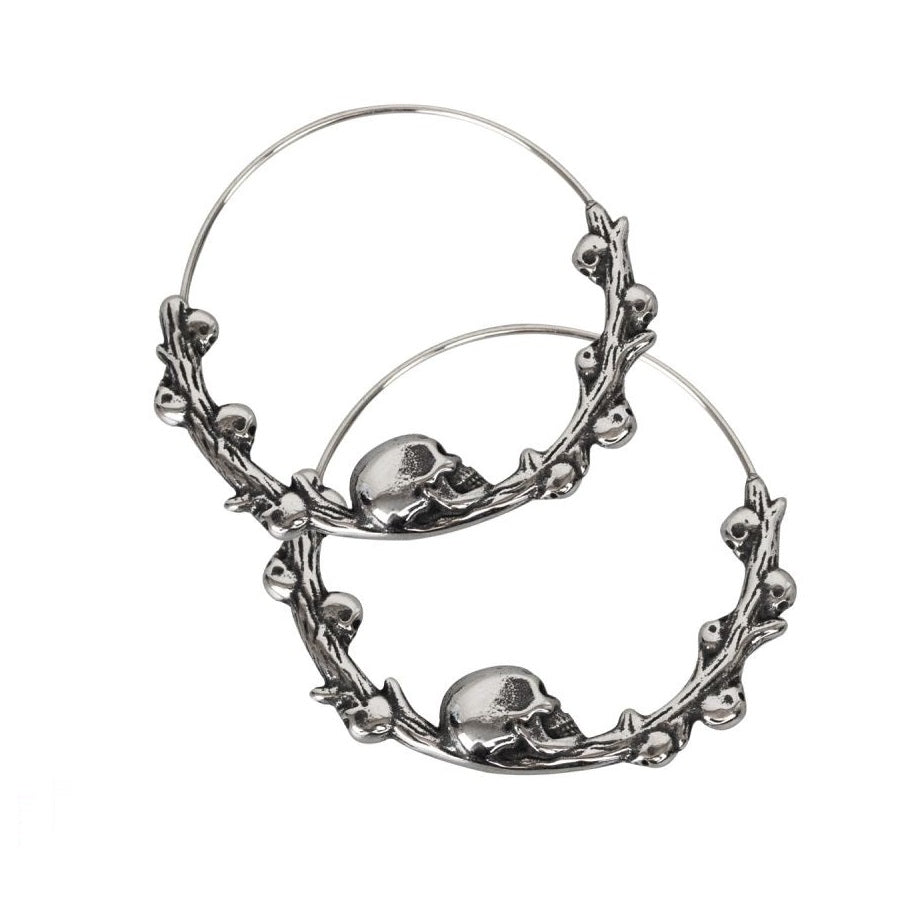 CREOLE EARRINGS SKULLS
