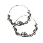 CREOLE EARRINGS SKULLS