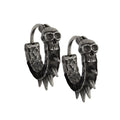 EARRINGS SPIKES WITH SKULL