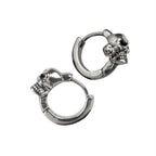 EARRINGS SKULL WITH ROSE