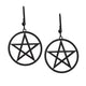 EARRINGS BLACK PENTACLE