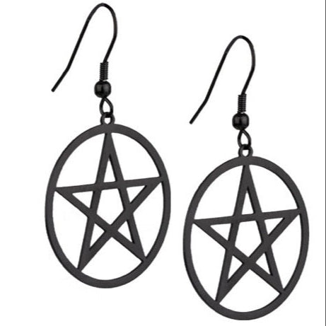 Kõrvarõngad Must Pentagram