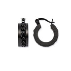 EARRINGS MESH STEEL