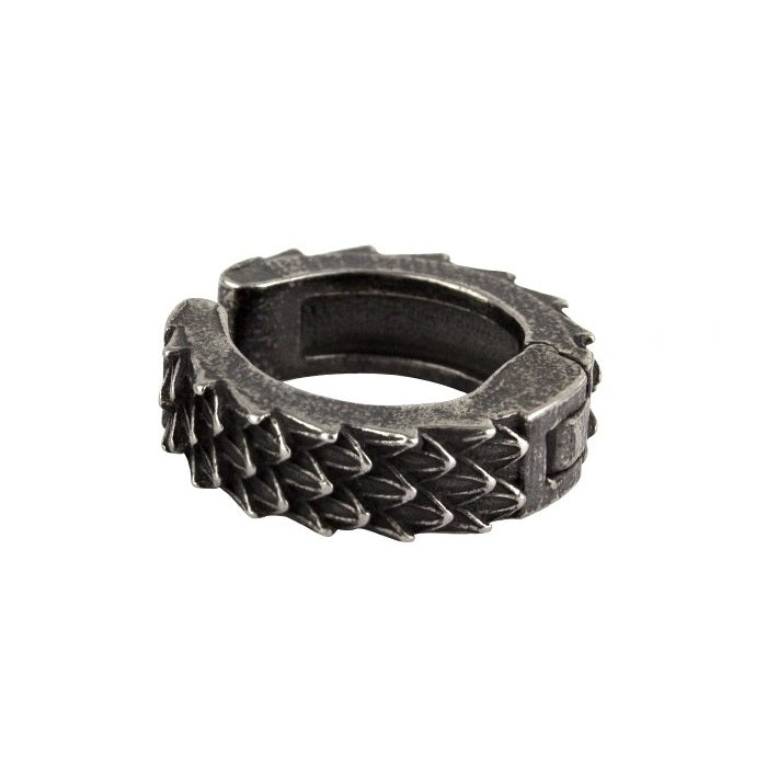 EAR CLIP DRAGON SKIN STAINLESS STEEL