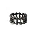 Blackened stainless steel ring in antique look, biker ring, Height: approx. 1.1 cm,&nbsp;Material: stainless steel.