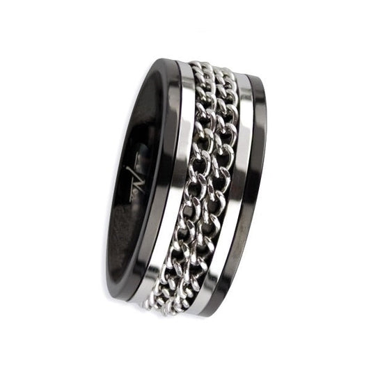 TWO CHAINS STEEL RING