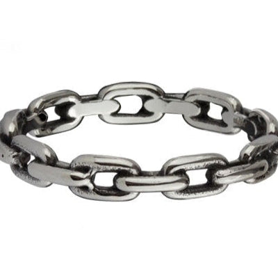 STEEL RING TINY CHAIN