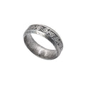 Stainless steel ring with antique look and celtic design and meant for friendship or partner ring, Ring width 8 mm, Material: stainless steel.