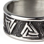 WOTAN'S KNOT STEEL RING
