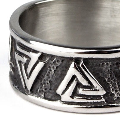 WOTAN'S KNOT STEEL RING