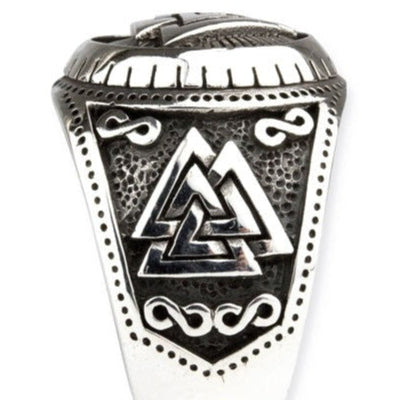 WOTAN'S KNOT STEEL RING