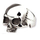 POLISHED STEEL SKULL RING