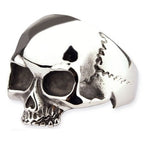 POLISHED STEEL SKULL RING