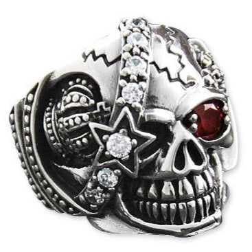 MACHINE SKULL STEEL RING