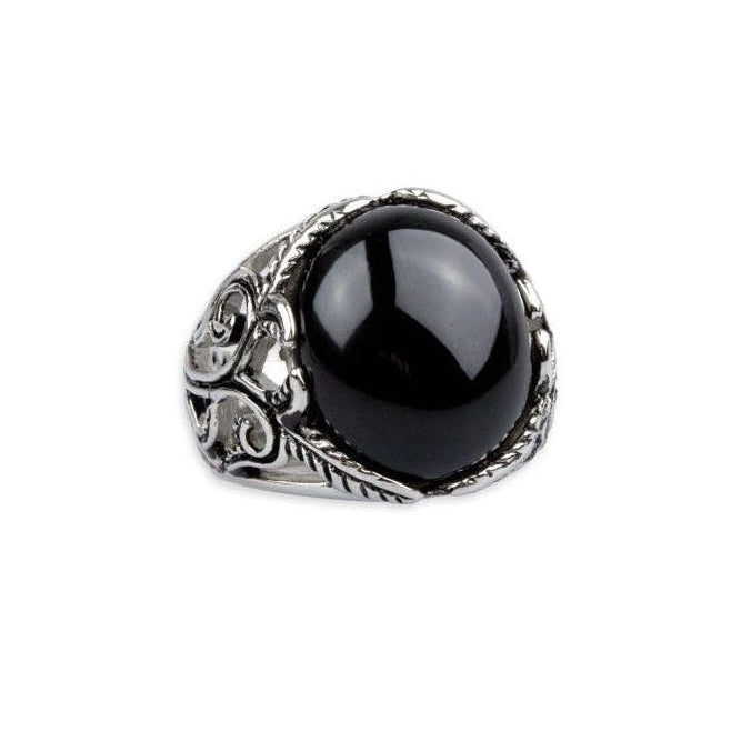 Ornament ring Height: approx. 2.0 cm, Material: polished stainless steel with glass.