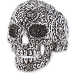 ORNAMENT SKULL STEEL RING