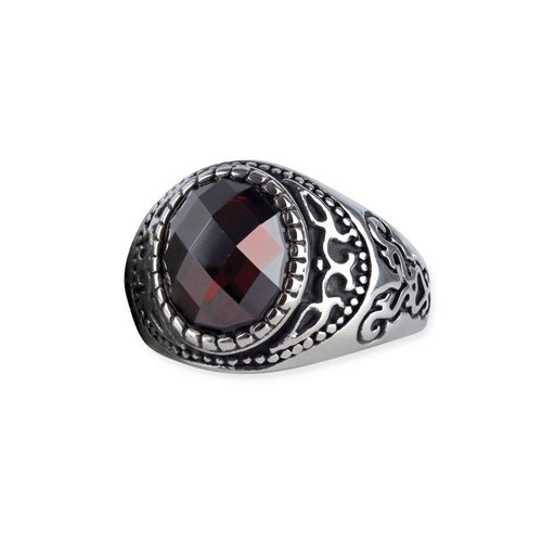 Bohemian Crystal Zirconia Ring - Statement Stainless Steel Jewelry