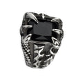 STEEL RING CRYSTAL CLAW