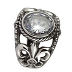 ROYAL CRYSTAL STEEL RING
