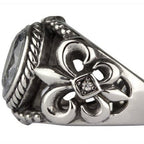 ROYAL CRYSTAL STEEL RING