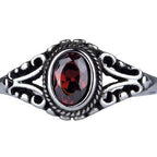 ORNAMENT RED STEEL RING