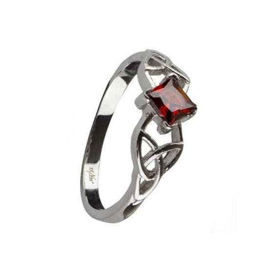 CELTIC CRYSTAL STEEL RING