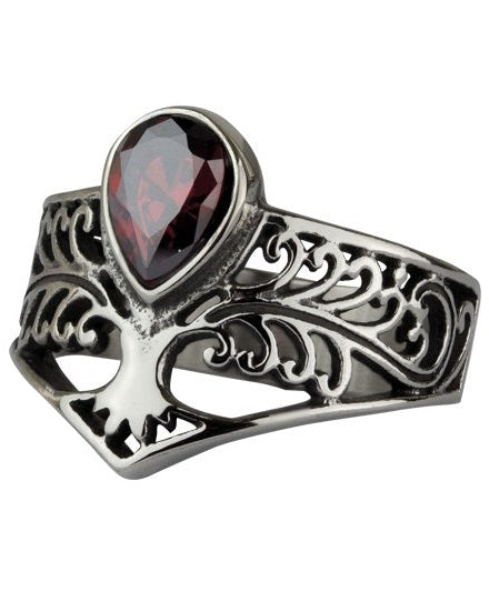 TREE OF LIFE STEEL RING
