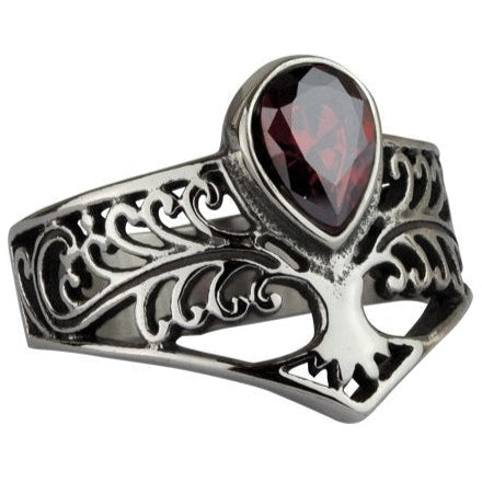 TREE OF LIFE STEEL RING