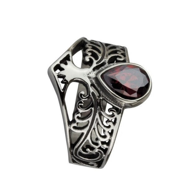 TREE OF LIFE STEEL RING