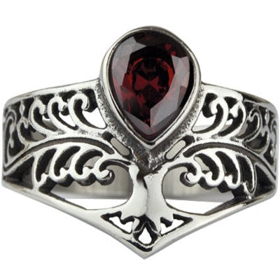 TREE OF LIFE STEEL RING