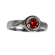 SPIRAL RED STEEL RING