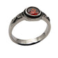 SPIRAL RED STEEL RING