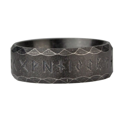 Antique look ring Runes