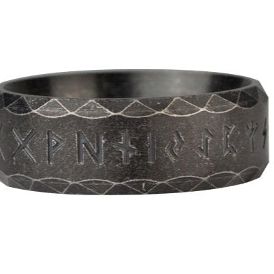 Antique look ring Runes