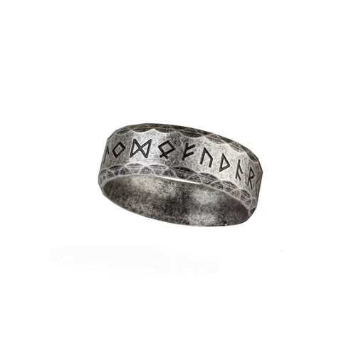 Antique look ring Runes