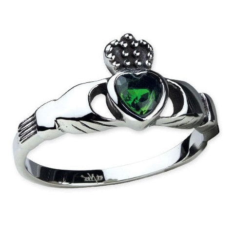 Roheline sõrmus Claddagh