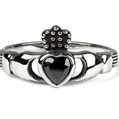 CLADDAGH STEEL RING