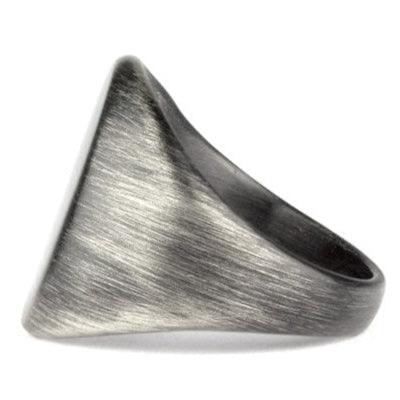 Gun Metal Signet Ring