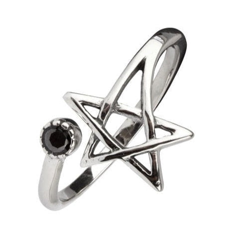 PENTAGRAM STAINLESS STEEL RING