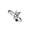 Expertly crafted from stainless steel, this "Pentagram" ring is adorned with sleek black zirconia. With a width of 2.0 cm, this stylish ring adds a touch of edge to any outfit. Made to last, its durable material ensures long-lasting wear