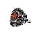 Ring Red Ornament stainless steel