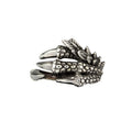 Dragon Claw Steel Ring - Bold Gothic Statement Jewelry