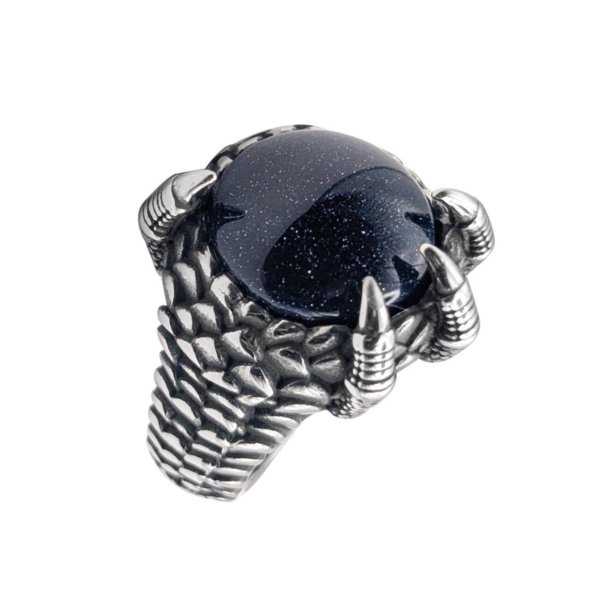 STEEL RING CRYSTAL CLAW