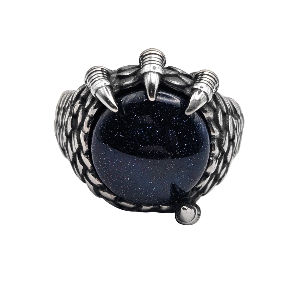 STEEL RING CRYSTAL CLAW