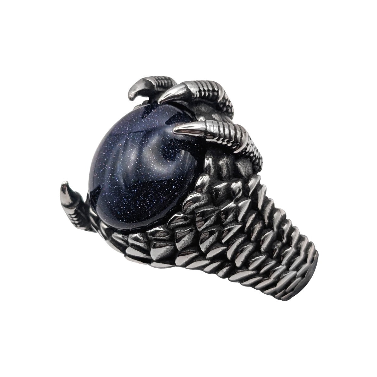 STEEL RING CRYSTAL CLAW
